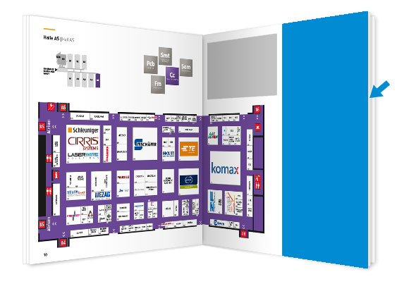 Ad next to the hall plan